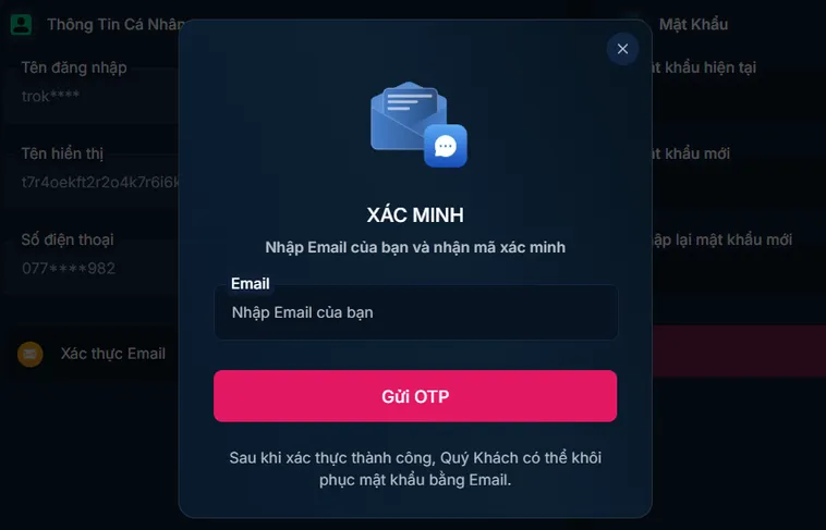 Kích Hoạt Email Để Tăng Mức Độ Bảo Mật Cho Tài Khoản Của Bạn