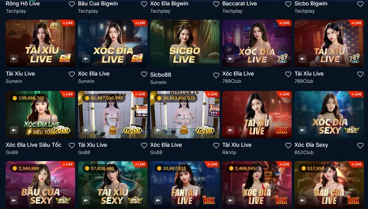 Kho Trò Chơi Đầy Đủ Thể Loại Tại Live Casino RikBet Sân Chơi Đẳng Cấp Với Hệ Thống Sòng Bài Trực Tuyến Hiện Đại