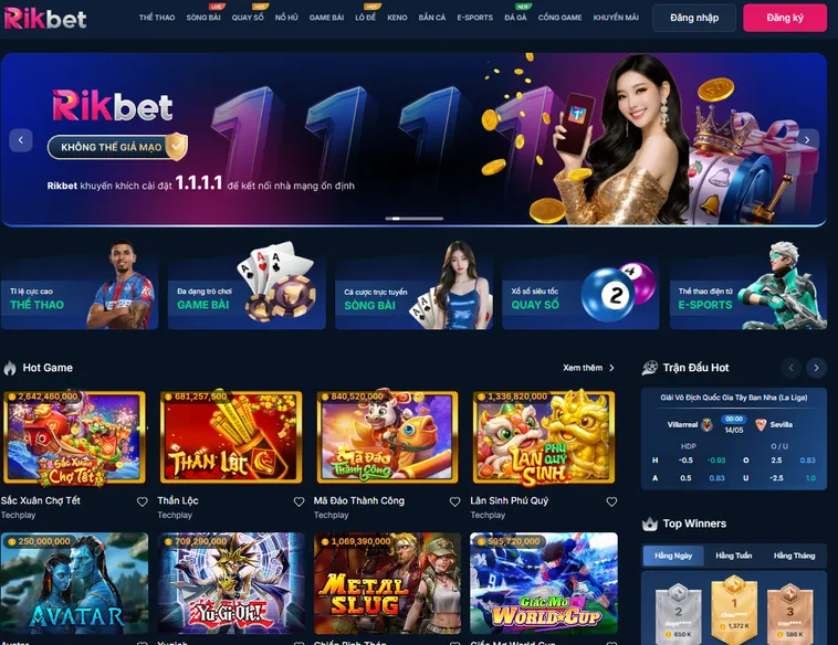 Cổng Game RikBet - Tập Hợp Kho Trò Chơi Đa Dạng - Khổng Lồ Hấp Dẫn Mọi Cược Thủ